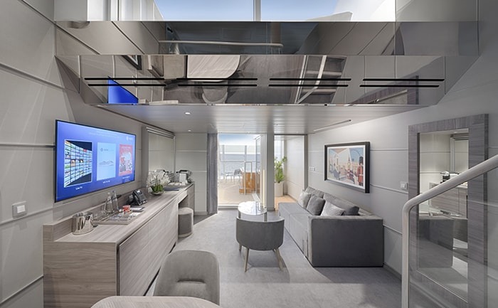 MSC Yacht Club Duplex Suite with Whirlpool Bath