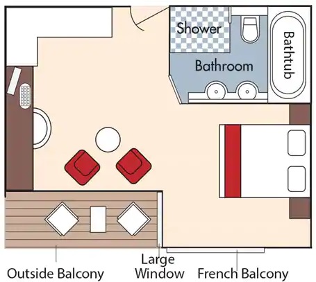 Suite - French Balcony & Outside Balcony