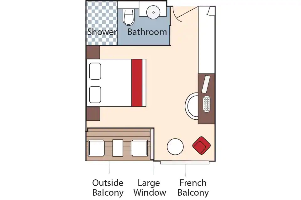 Category BA - French Balcony & Outside Balcony