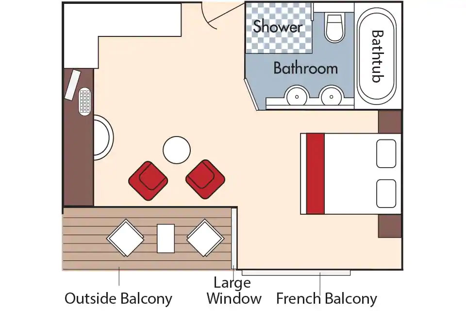 Suite - French Balcony & Outside Balcony