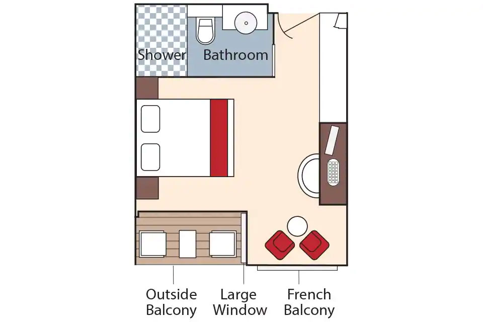 Category BA - French Balcony & Outside Balcony