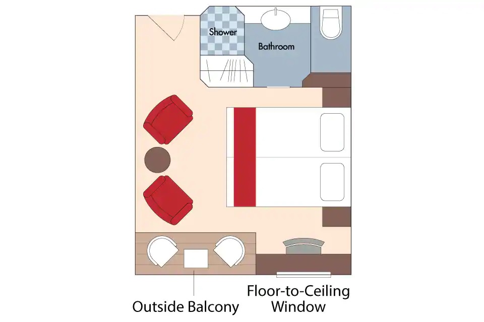 Category A - Outside Balcony