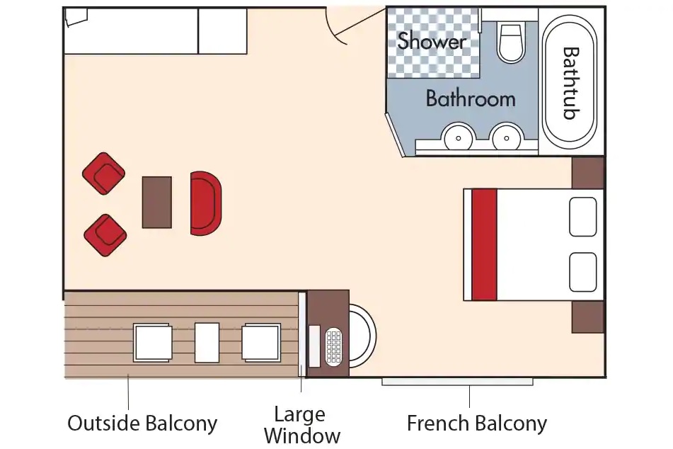 Suite - French Balcony & Outside Balcony