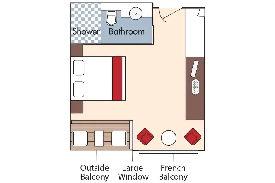 Category AA - French Balcony & Outside Balcony