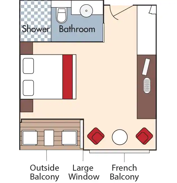 Category AB - French Balcony & Outside Balcony