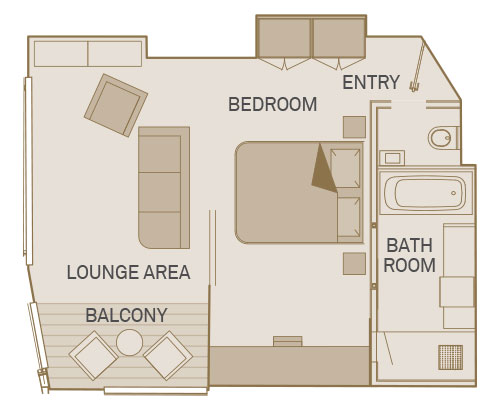 Royal One-Bedroom Suite