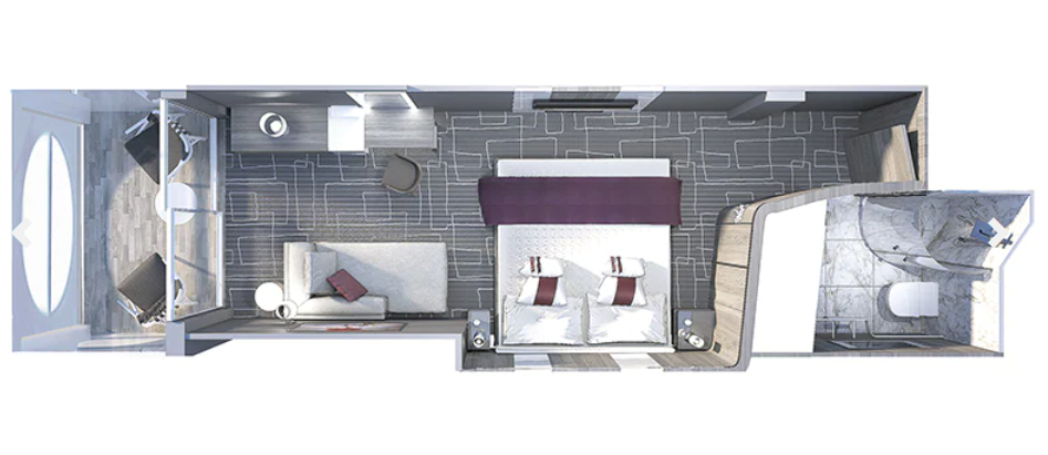 Deluxe Porthole View with Veranda