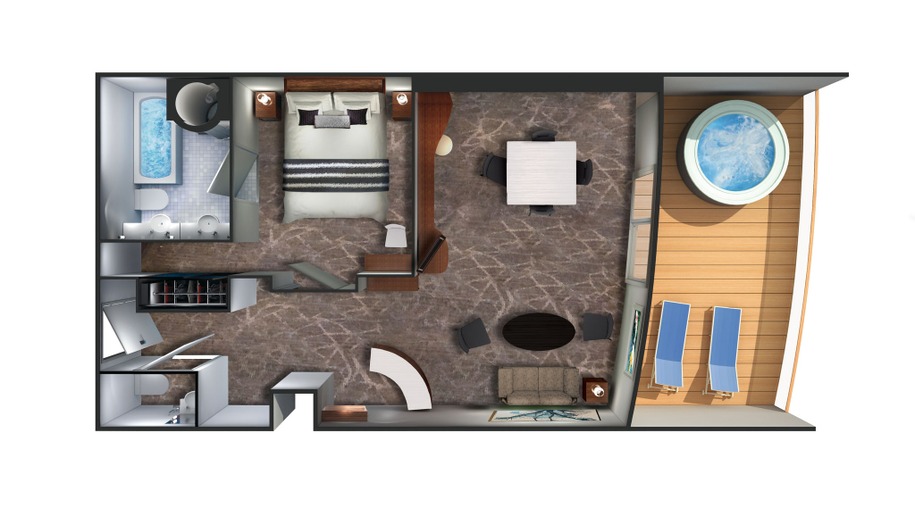 Owner's Suite with Large Balcony