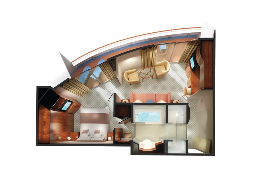 Aft-Facing Penthouse with Large Balcony
