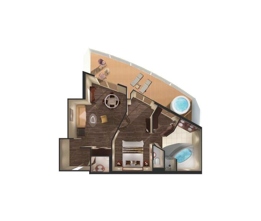 Owner's Suite with Large Balcony
