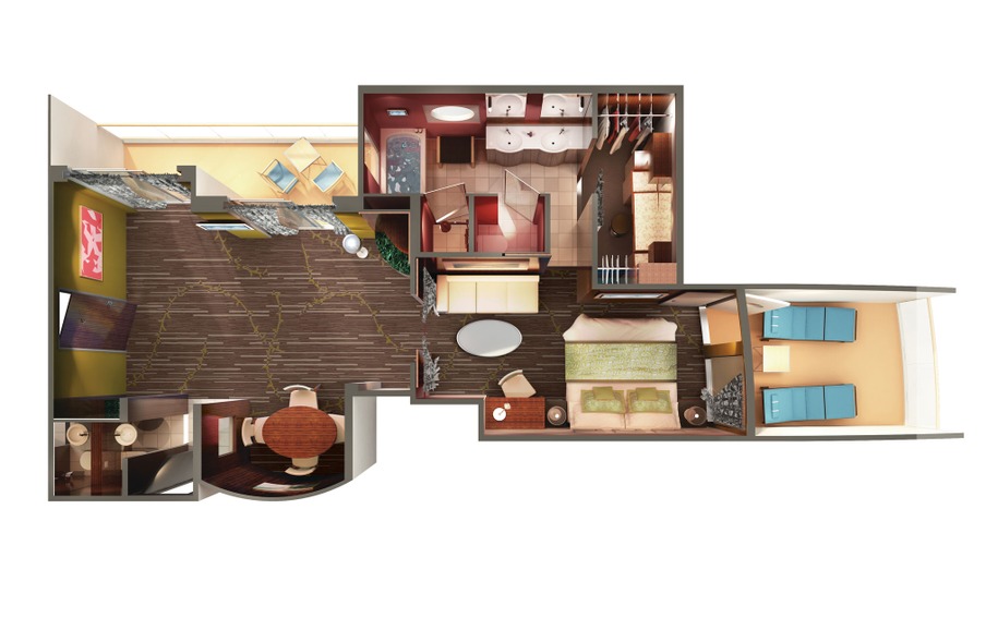 Deluxe Owner's Suite with Two Balconies