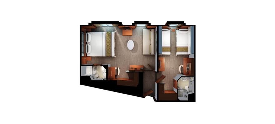 1-Bedroom Obstructed View Family Suite
