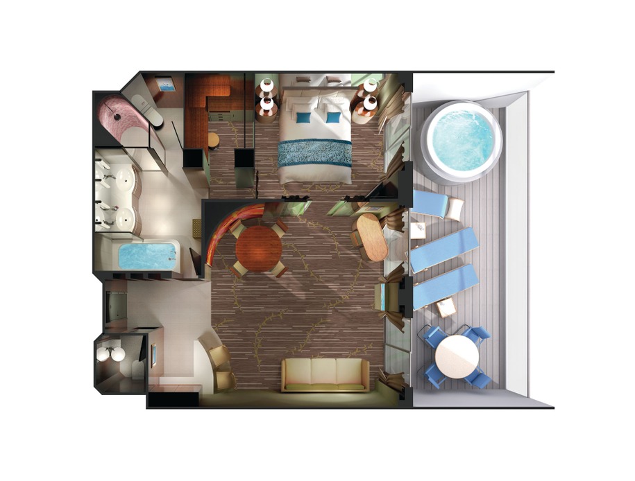 Owner's Suite with Large Balcony