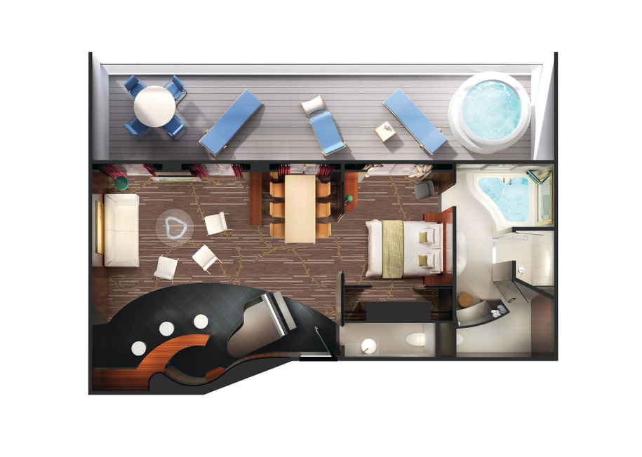 Deluxe Owner's Suite with Large Balcony