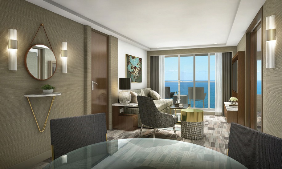 Aft-Facing Owner's Suite with Master BR & Balcony