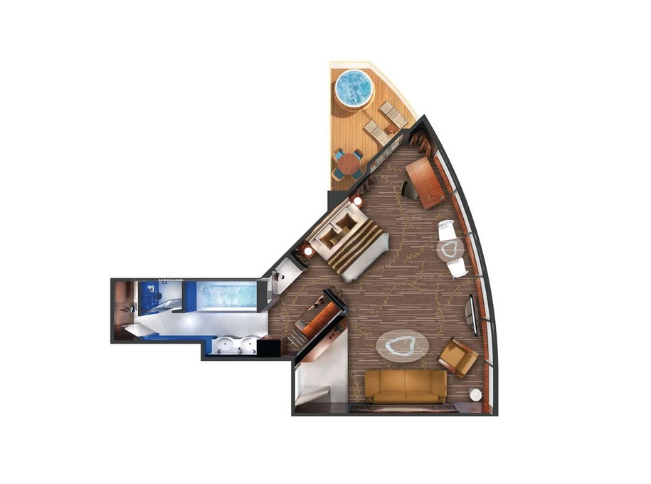 The Haven Deluxe Owner's Suite with Large Balcony