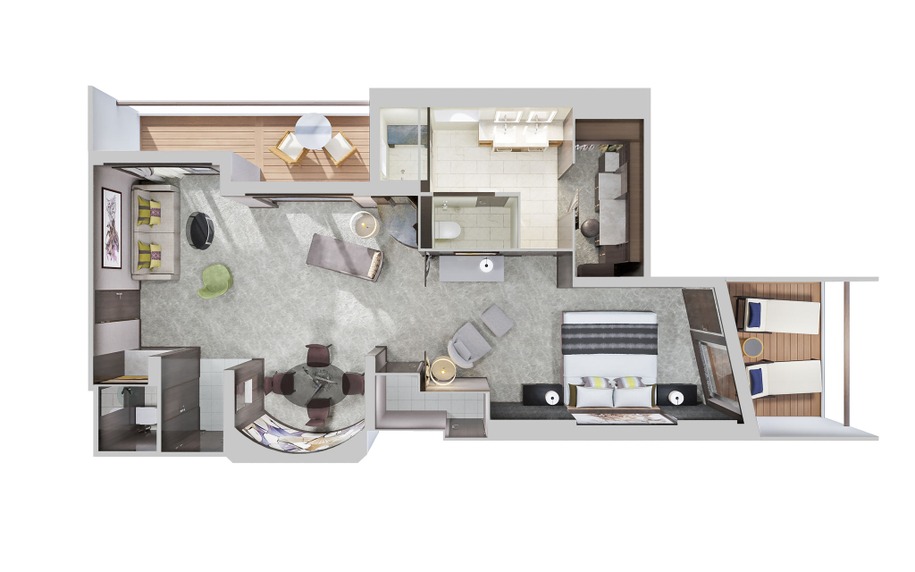 The Haven Deluxe Owner's Suite with Balcony