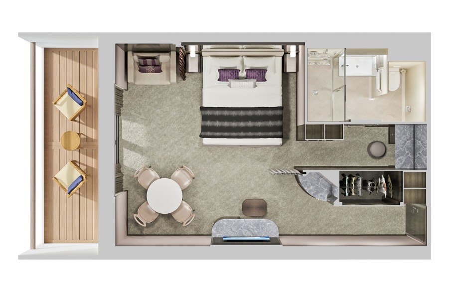 Forward-Facing Penthouse with Large Balcony