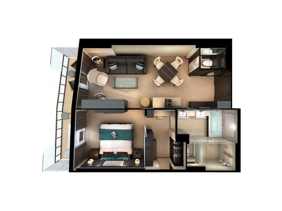The Haven Deluxe Owner's Suite with Balcony