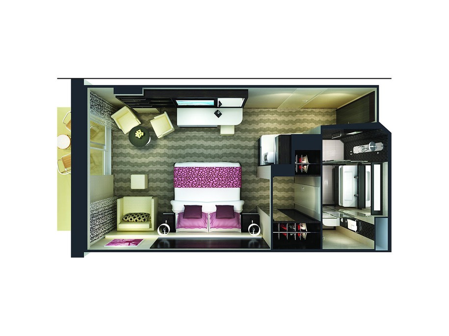 The Haven Courtyard Penthouse with Balcony