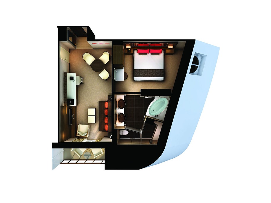 The Haven Forward-Facing Penthouse with Balcony