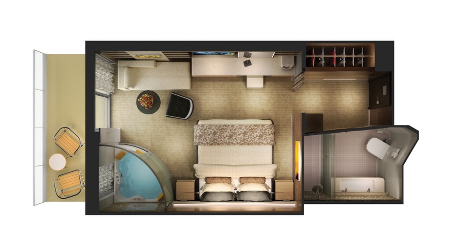 The Haven Penthouse Suite with Balcony