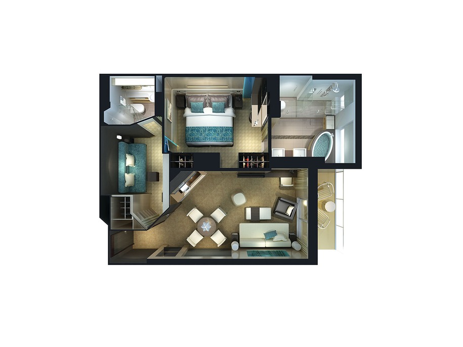 The Haven 2-Bedroom Family Villa with Balcony