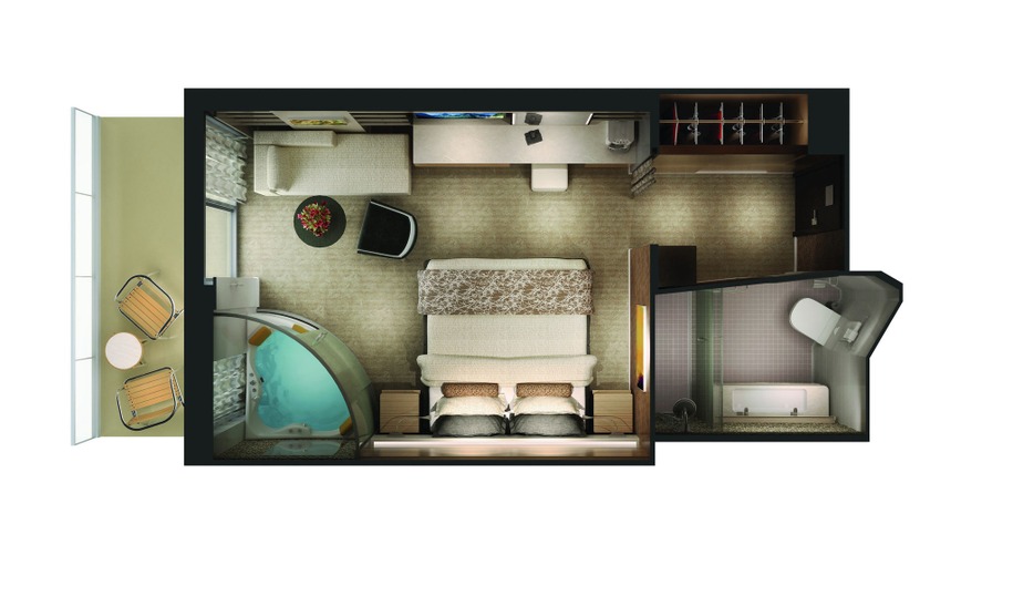The Haven Penthouse Suite with Balcony