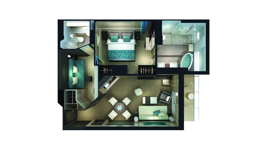 The Haven 2-Bedroom Family Villa with Balcony