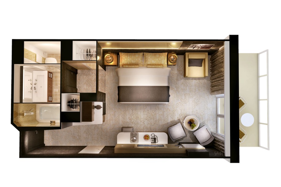 The Haven Courtyard Penthouse with Balcony