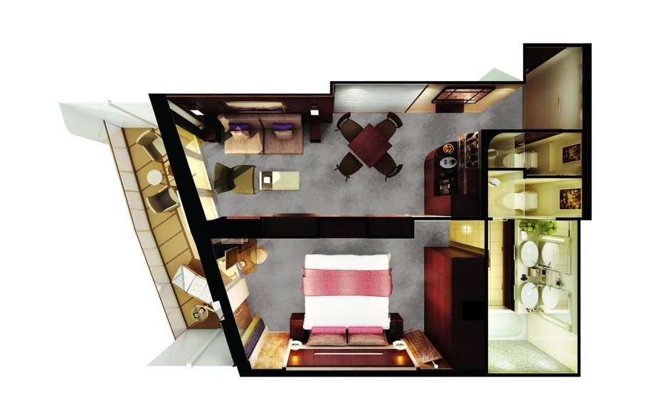 The Haven Aft-Facing Penthouse with Master Bedroom & Balcony
