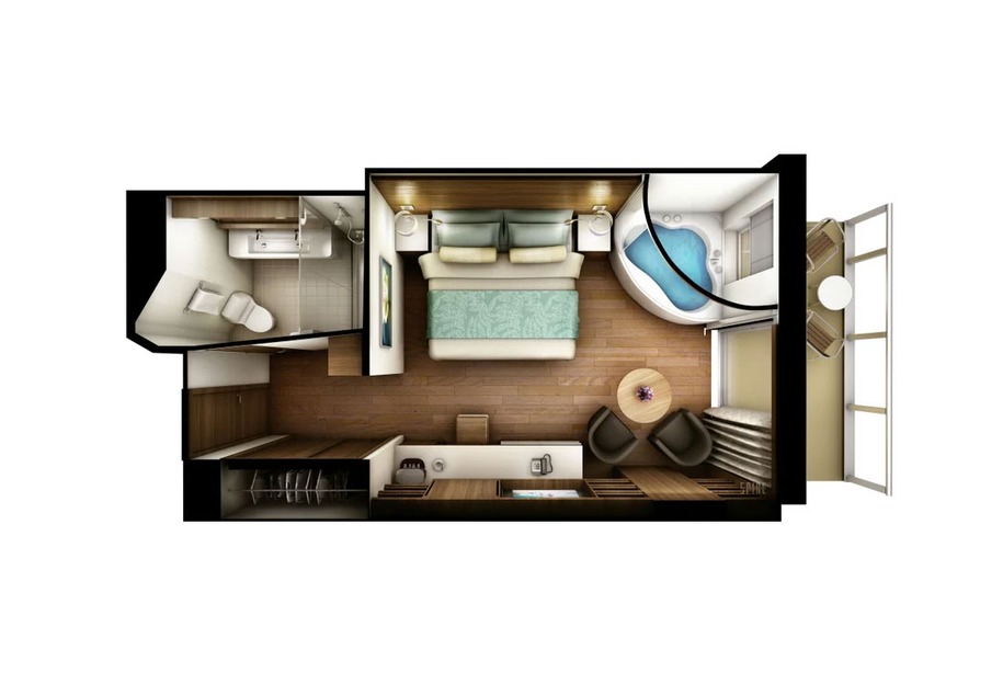 The Haven Penthouse Suite with Balcony