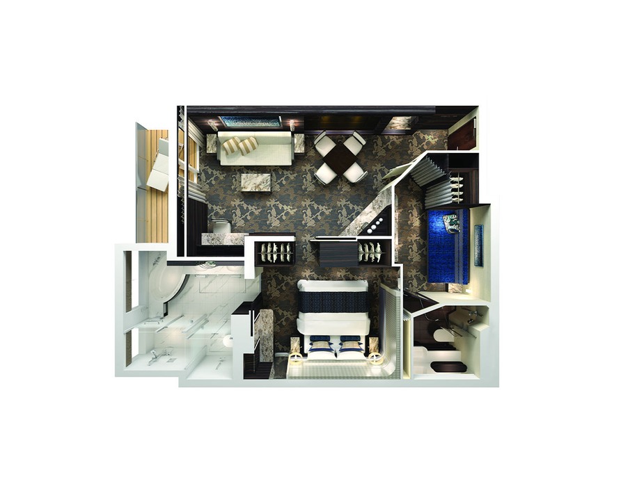 The Haven 2-Bedroom Family Villa with Balcony