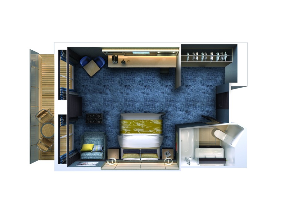 Penthouse Suite with Balcony
