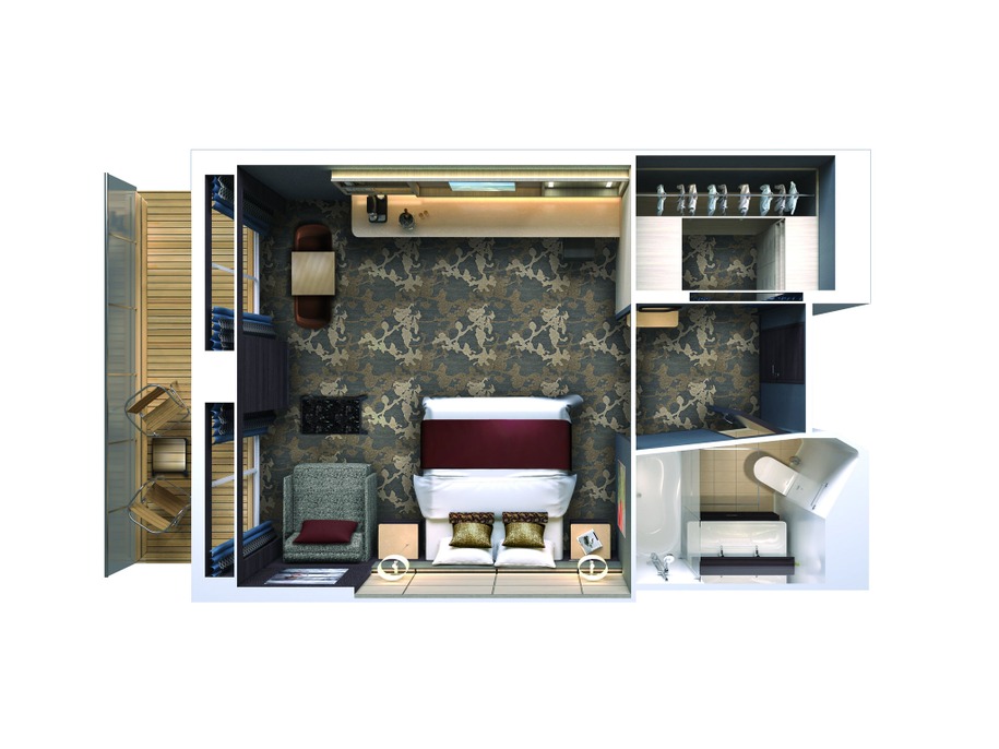 The Haven Penthouse Suite with Balcony
