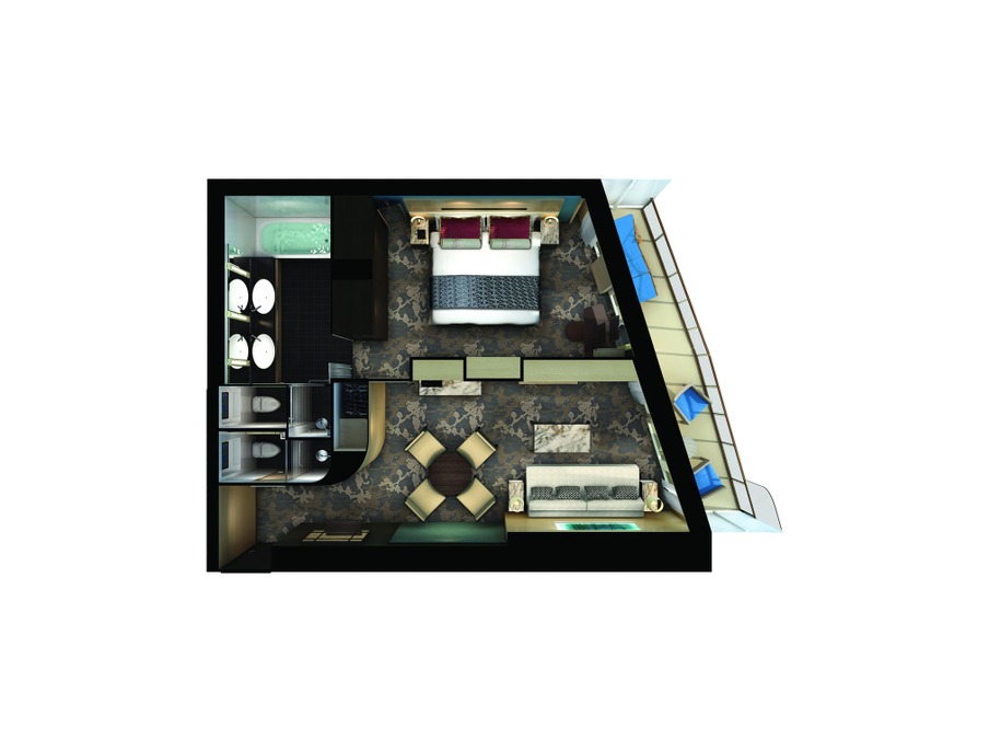 The Haven Aft-Facing Penthouse with Large Balcony