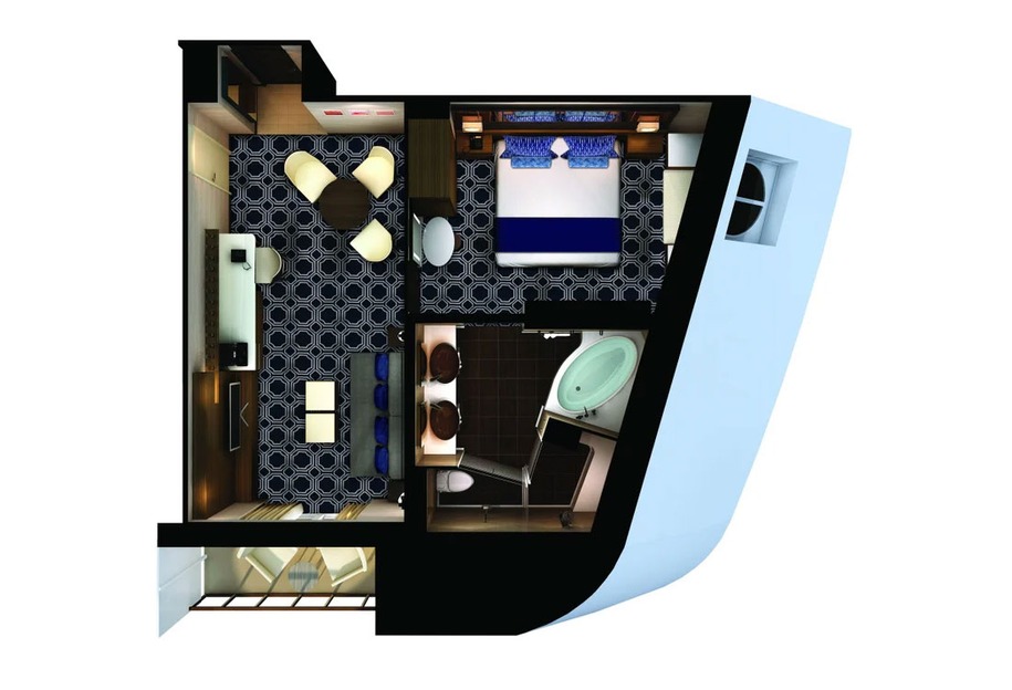 The Haven Forward-Facing Penthouse with Balcony