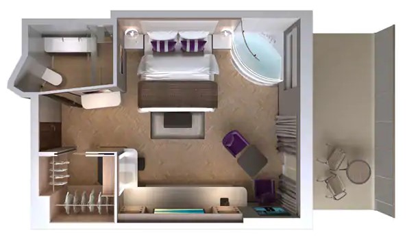 Haven Penthouse Suite with Balcony