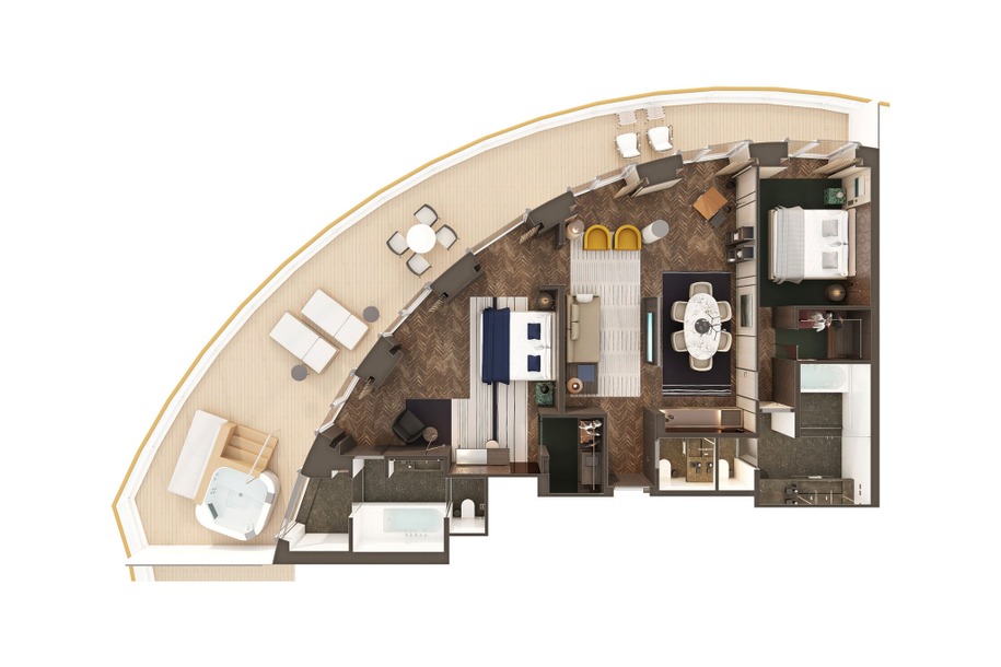 The Haven Deluxe Owner's Suite with Balcony