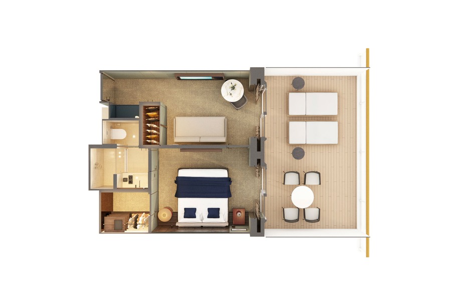 The Haven Aft-Facing Penthouse with Master Bedroom & Balcony