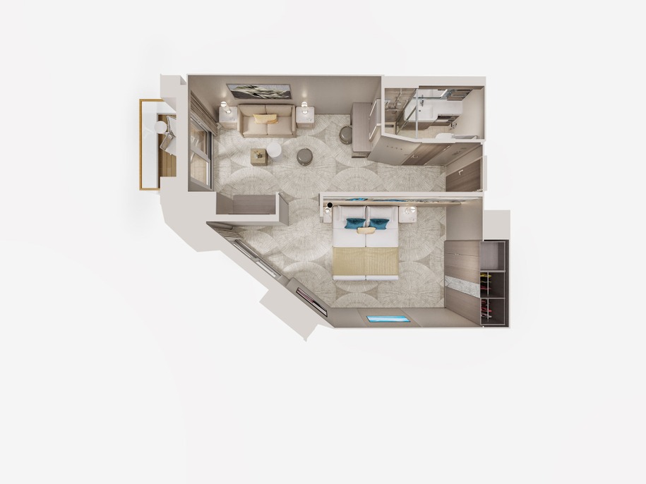 Family Suite with Master Bedroom & Balcony