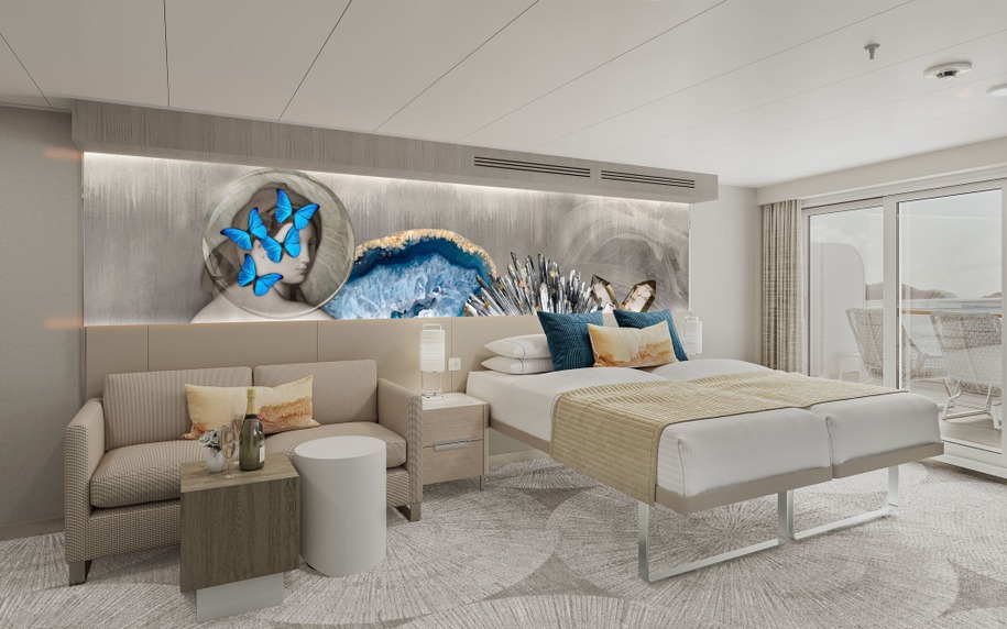 Forward-Facing Club Balcony Suite with Large Balcony