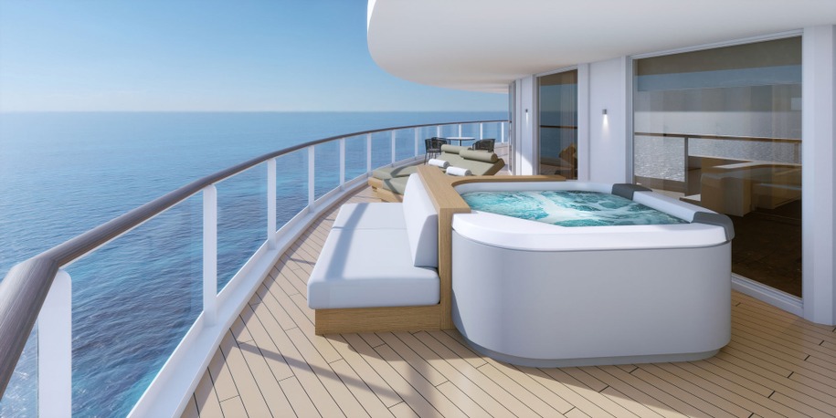 The Haven Aft-facing Owner's Suite With Master Bedroom & Large Balcony