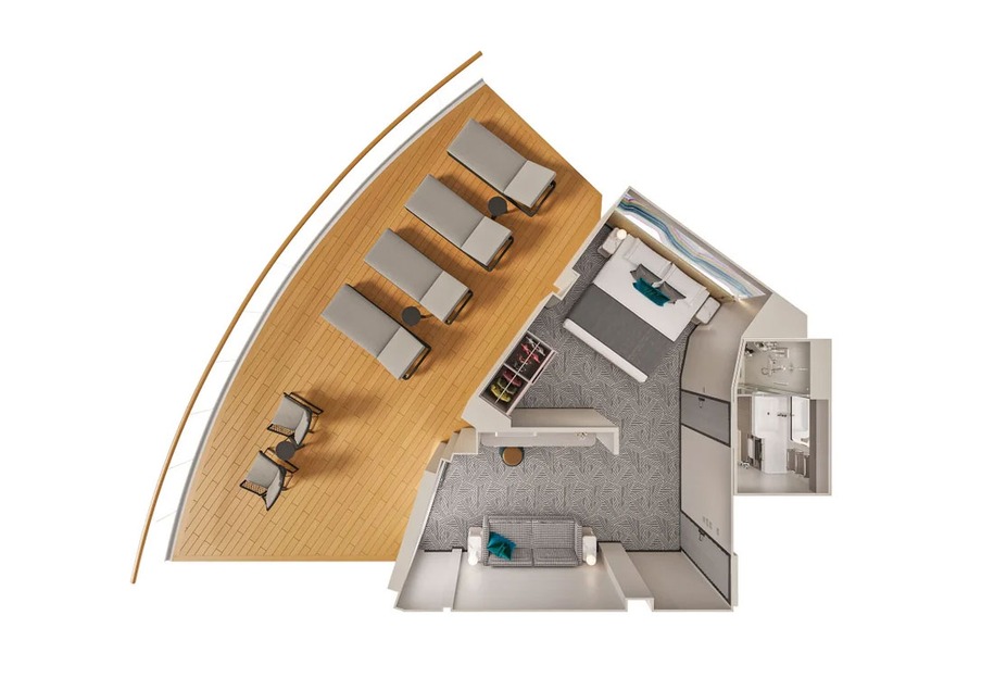 Aft-facing Suite With Large Balcony