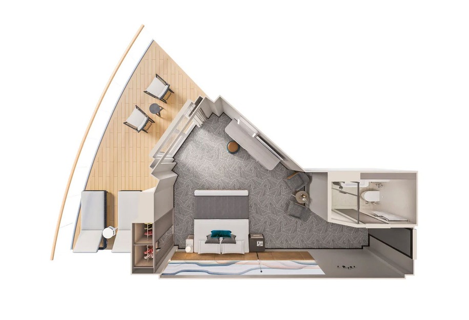 Aft-facing Suite With Large Balcony