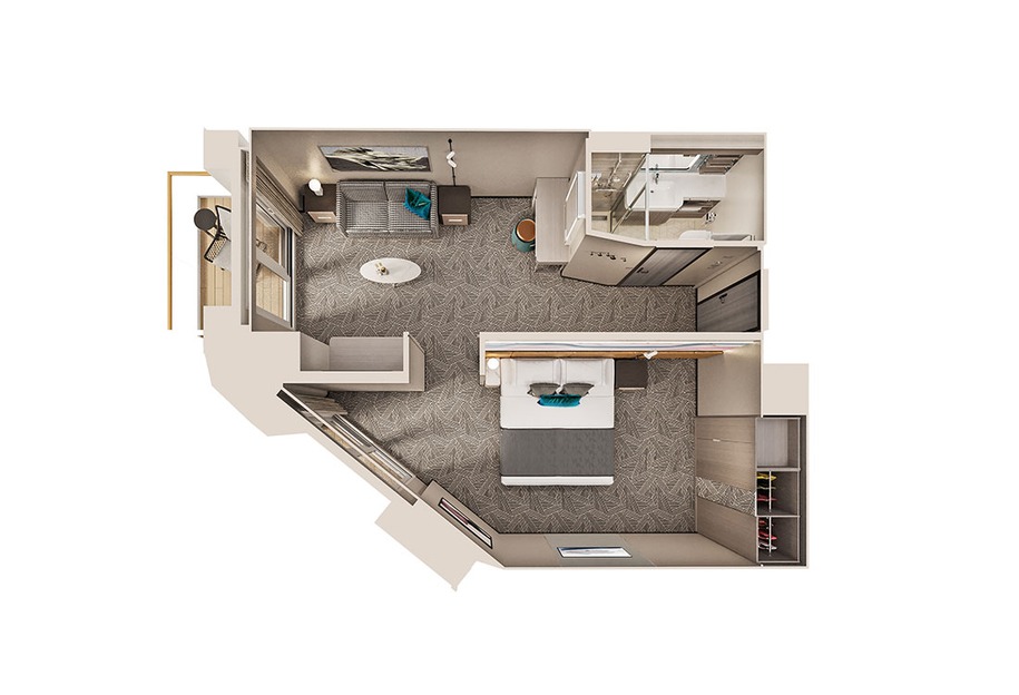 Family Suite With Master Bedroom & Large Balcony