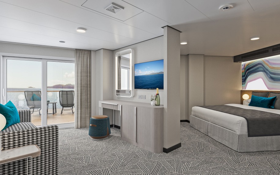 Aft-Facing Suite with Large Balcony