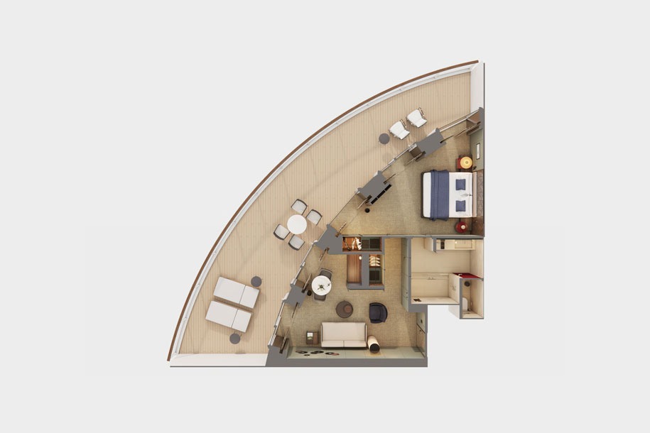The Haven Aft-Facing Penthouse with Master Bedroom & Large Balcony