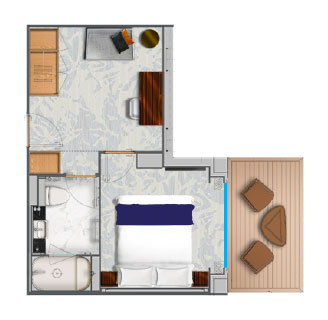 Triple Premier Veranda Suite